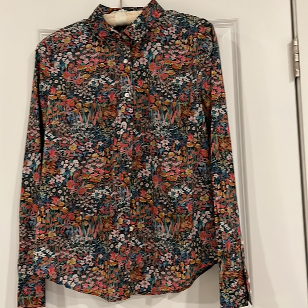 JCREW Liberty of London print shirt